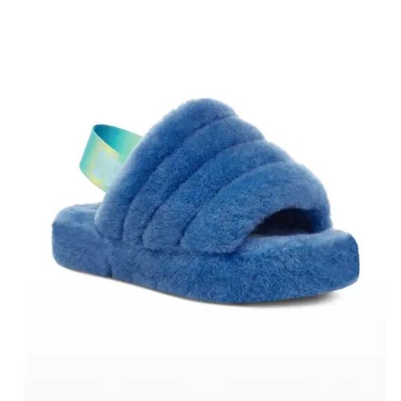 UGG Other - UGG Blue Fluff Yeah Slide Slippers Size 5